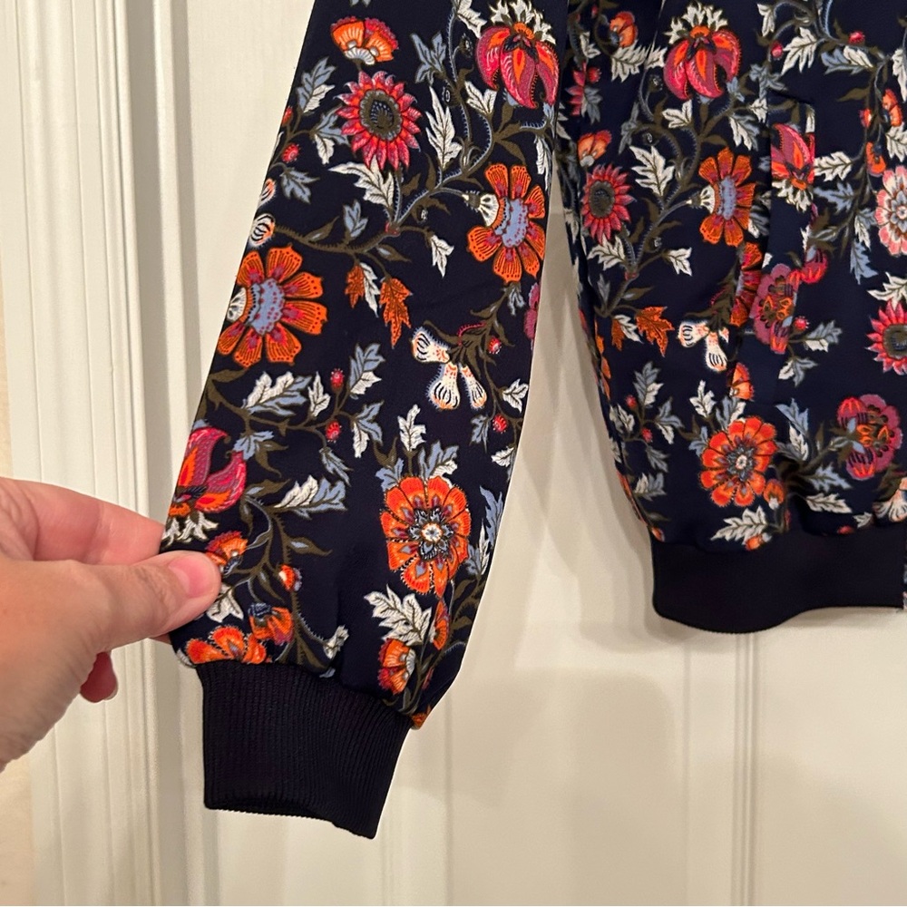 LOVE TREE Floral Bomber Baseball Jacket Size M - Picture 8 of 9